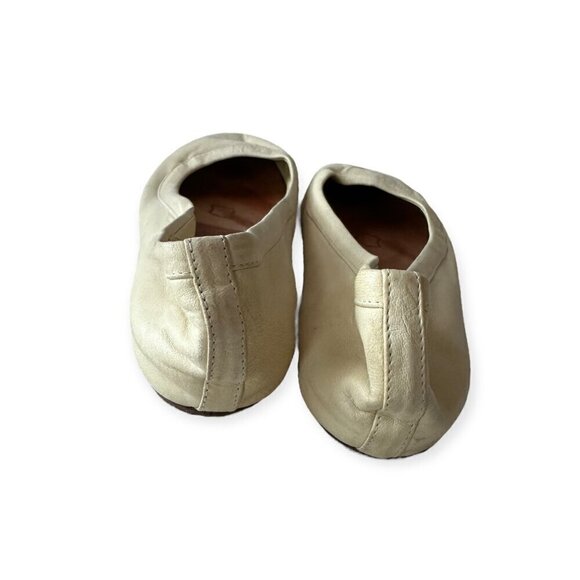 Lanvin signature ballet flats in Cream Soft Leather, Size 38.5 EU - Picture 5 of 13